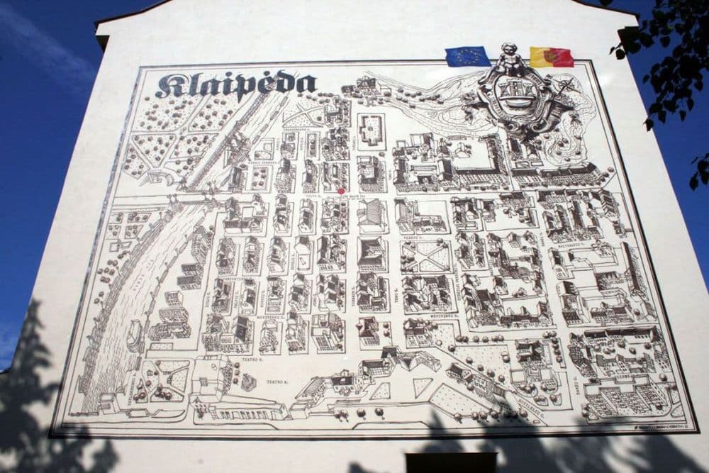 Gatvės menas "Senamiesčio planas"