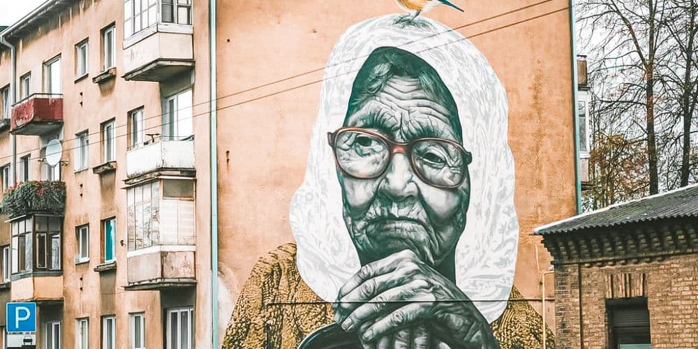 Grafitis “Žiema baigėsi”