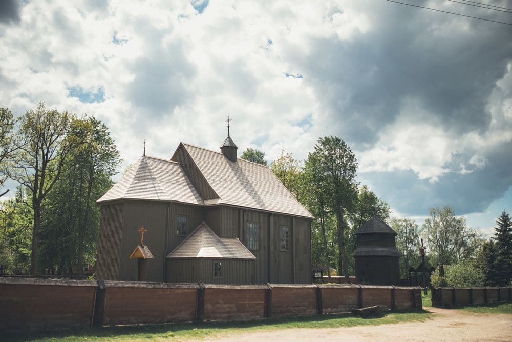 Palūšės šv. Juozapo medinė bažnyčia su varpine #3