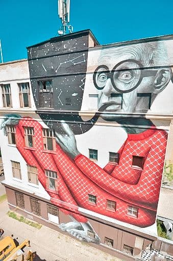 Grafitis “Senelis išminčius”