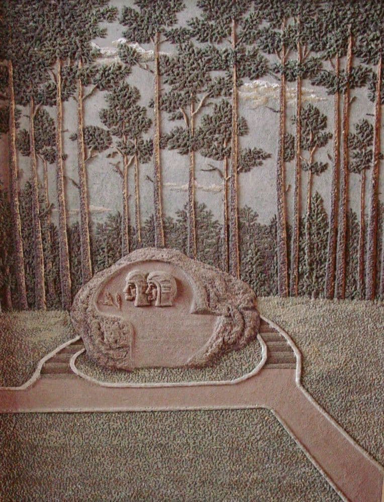 Tautodailininko Stanislovo Petraškos akmens tapybos paroda #3