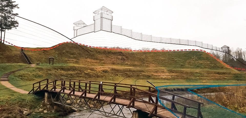 Bradeliškių piliakalnio 3D stendas